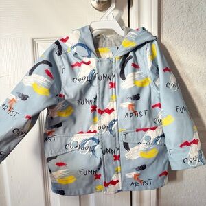 Cool Artist Kids Raincoat - Blue
